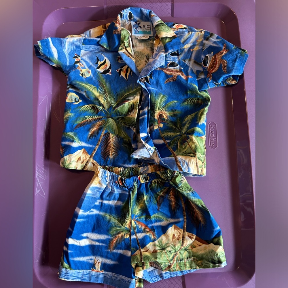 Hawaiian t shirt set